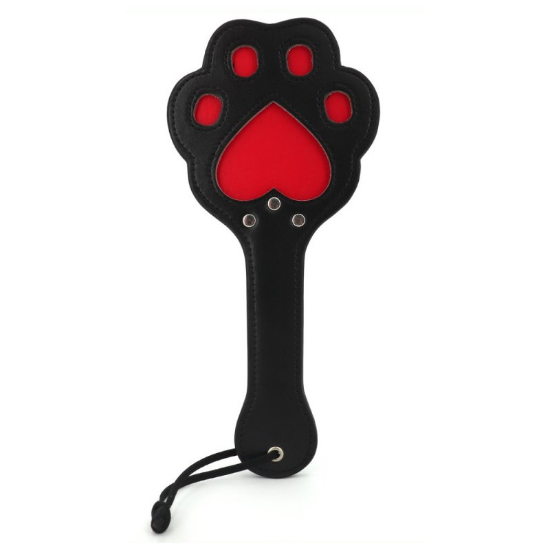 Kinky Puppy Paddle Patte 28 x 13cm Noir-Rouge